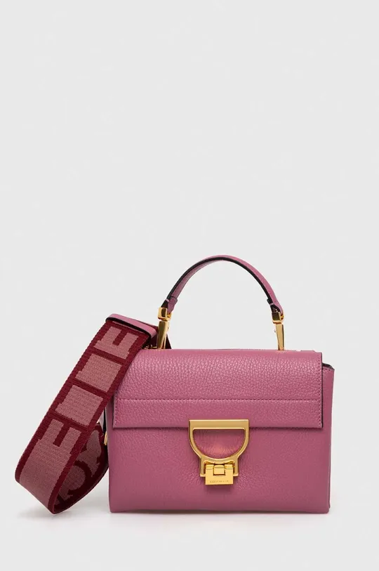ροζ Δερμάτινη τσάντα Coccinelle Arlettis Γυναικεία
