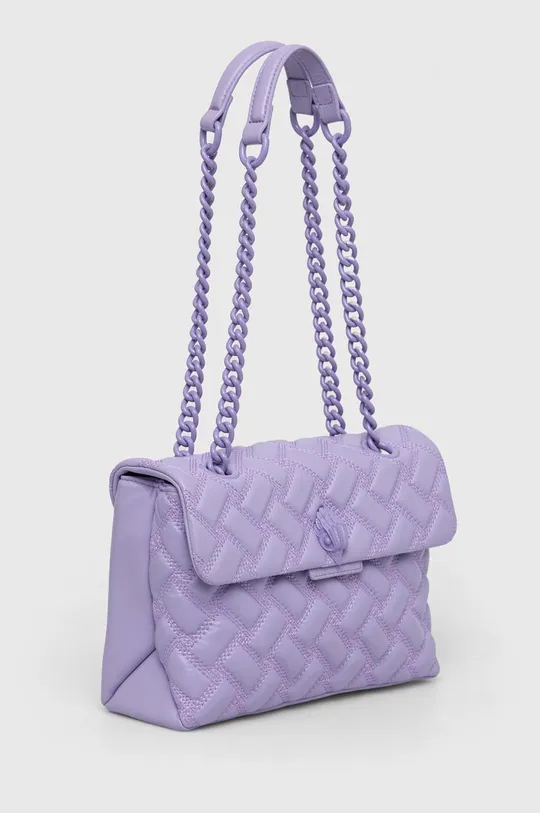 Usnjena torbica Kurt Geiger London vijolična