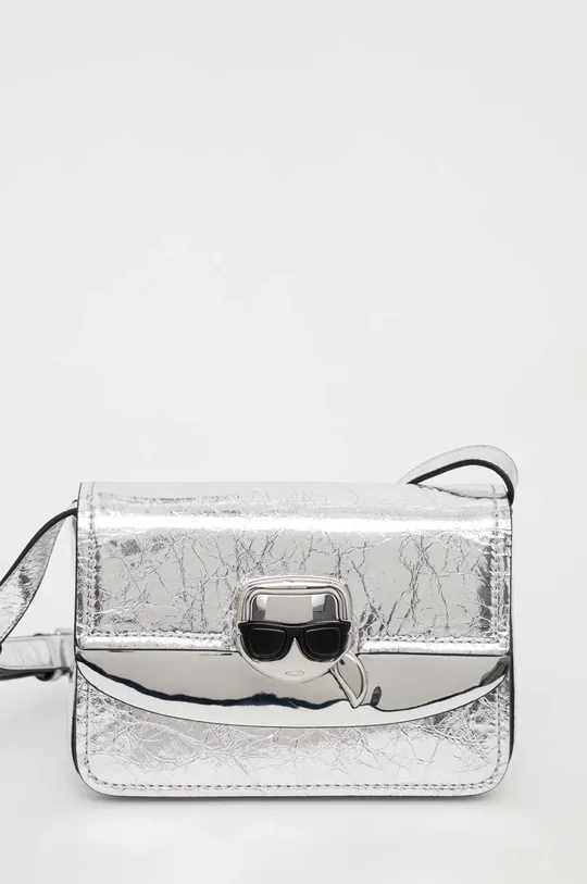 ασημί Δερμάτινη τσάντα Karl Lagerfeld Γυναικεία