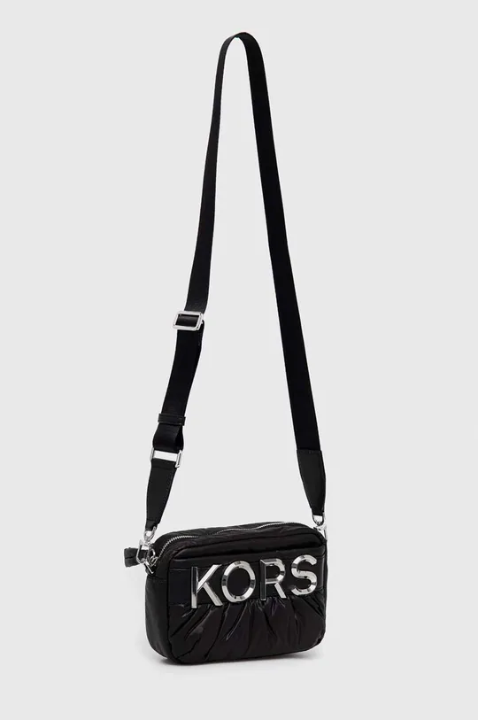 Δερμάτινη τσάντα MICHAEL Michael Kors μαύρο