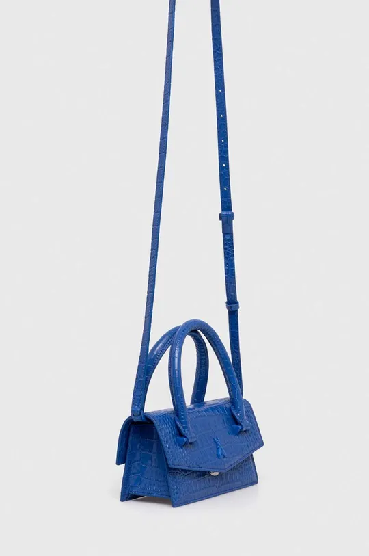 Шкіряна сумочка Patrizia Pepe блакитний