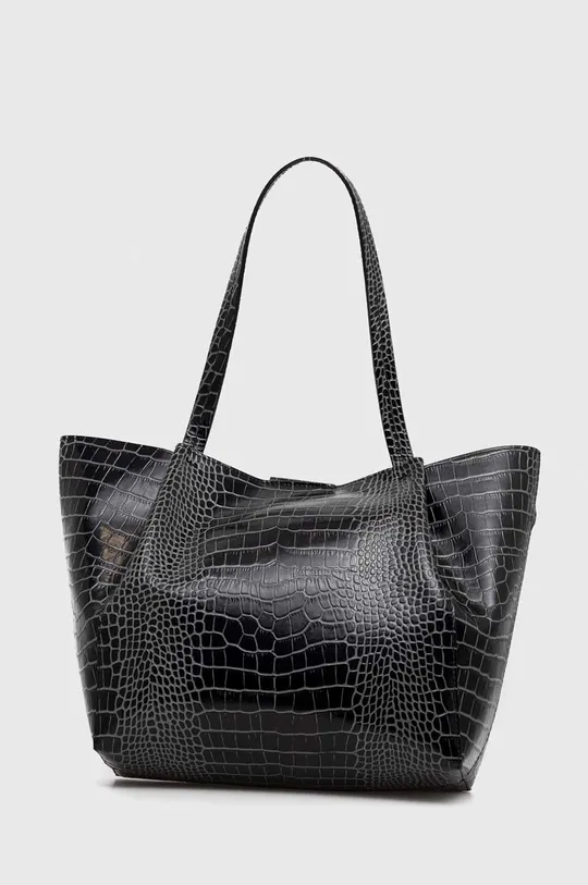 Δερμάτινη τσάντα Patrizia Pepe μαύρο