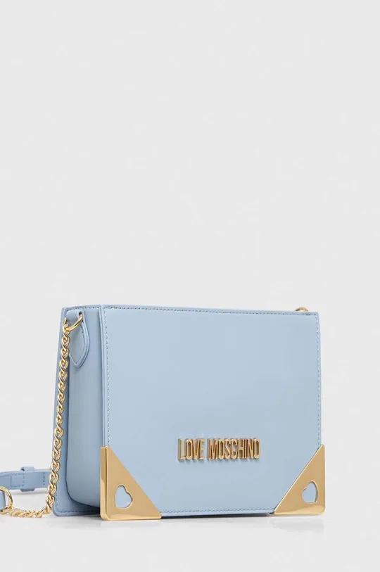 Δερμάτινη τσάντα Love Moschino μπλε