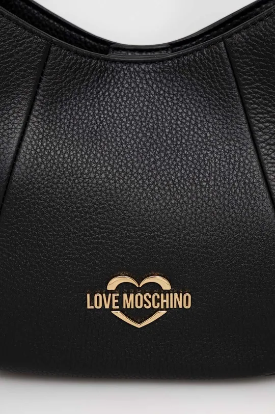 μαύρο Δερμάτινη τσάντα Love Moschino