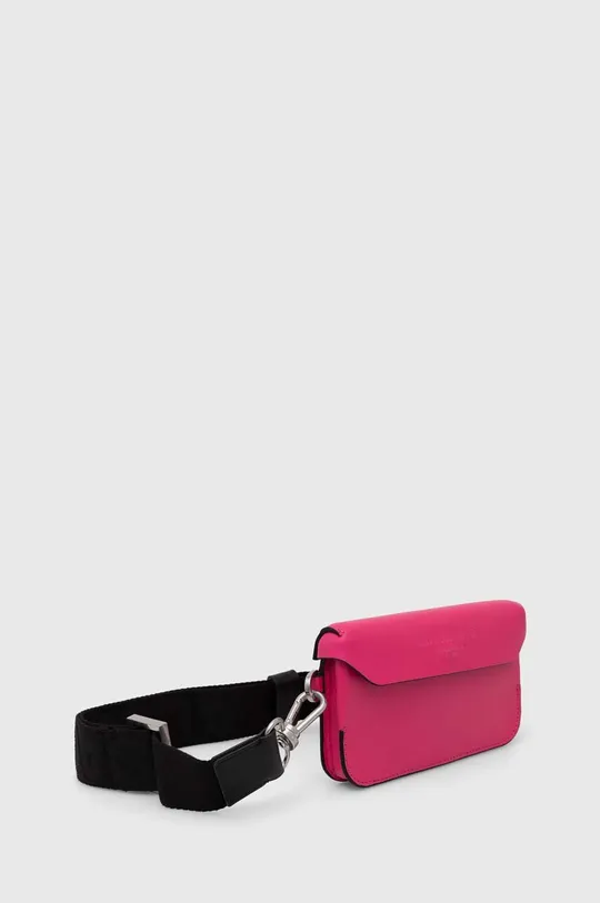 Δερμάτινη τσάντα AllSaints ροζ