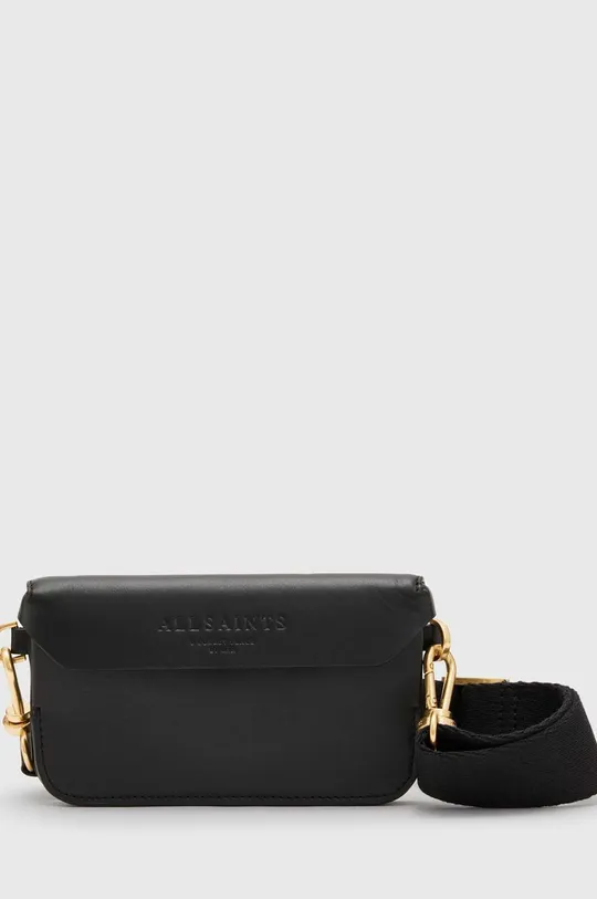 czarny AllSaints torebka skórzana ZOE CROSSBODY