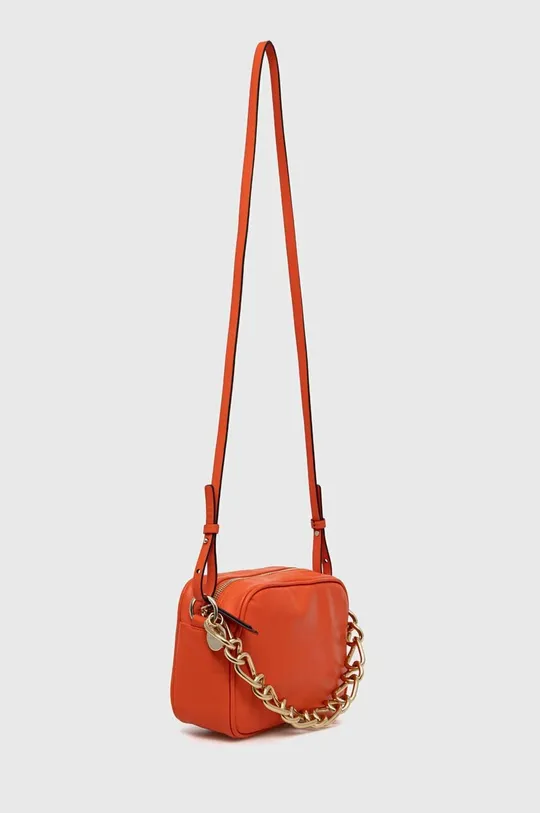 Δερμάτινη τσάντα Red Valentino πορτοκαλί
