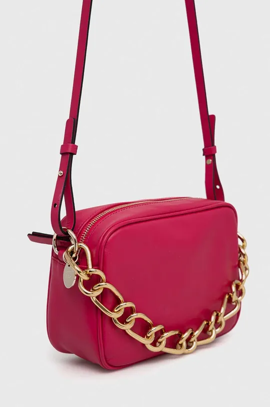 Кожаная сумочка Red Valentino розовый