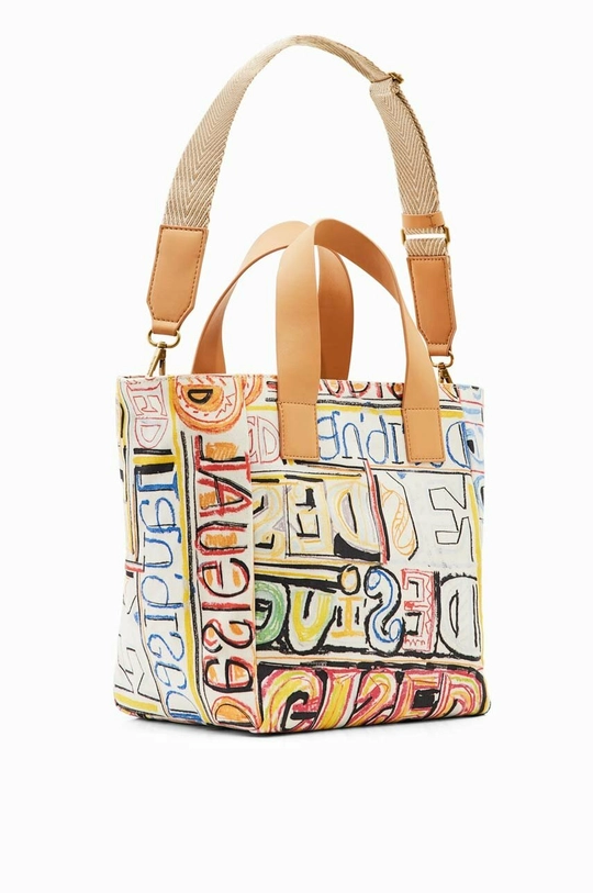 Torba Desigual x Disney  Temeljni materijal: 100% Pamuk Postava: 100% Pamuk Završni sloj: 49% Poliester, 37% Poliuretan, 14% Pamuk