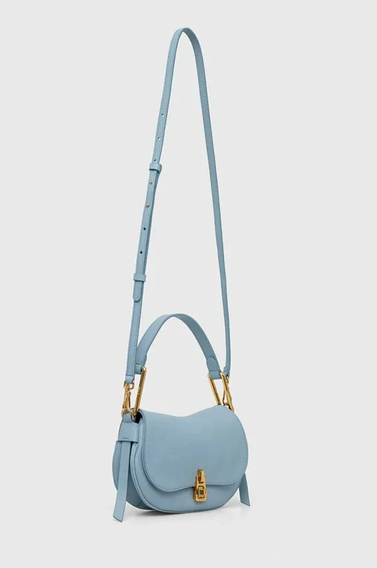 Δερμάτινη τσάντα Coccinelle μπλε
