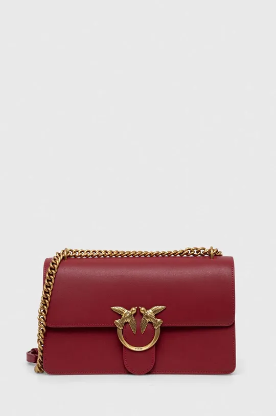 rdeča Usnjena torbica Pinko Ženski