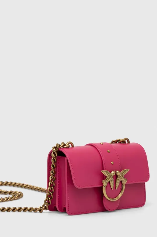 Usnjena torbica Pinko vijolična