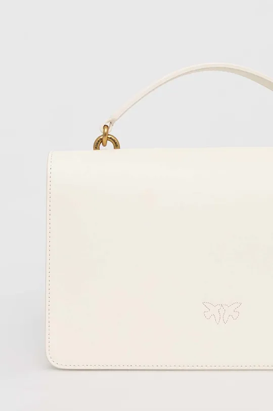 λευκό Δερμάτινη τσάντα Pinko