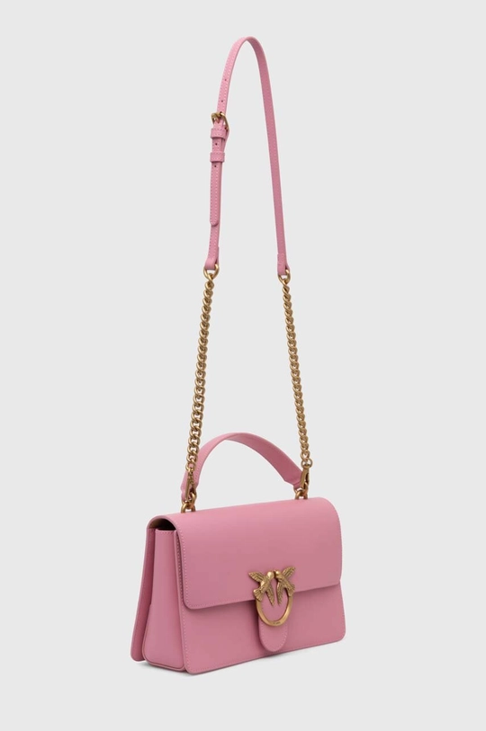 Pinko borsa a mano in pelle rosa