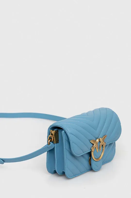 Δερμάτινη τσάντα Pinko μπλε