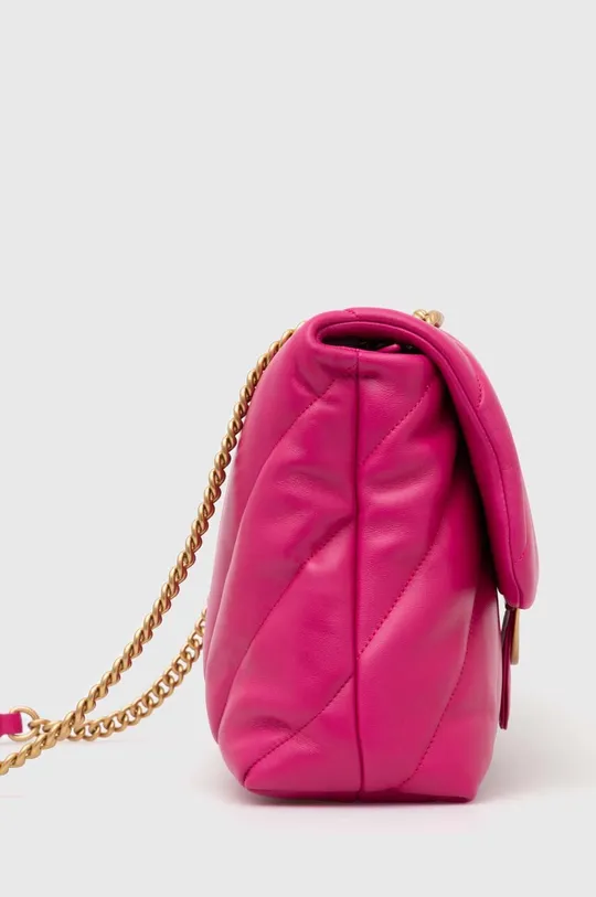 Pinko torebka skórzana różowy