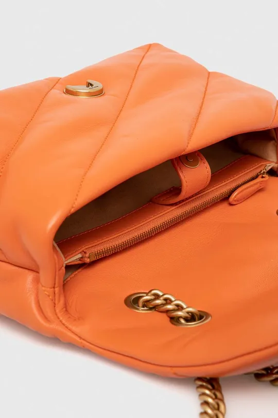 oranžna Usnjena torbica Pinko