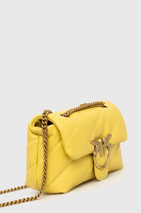 Шкіряна сумочка Pinko жовтий