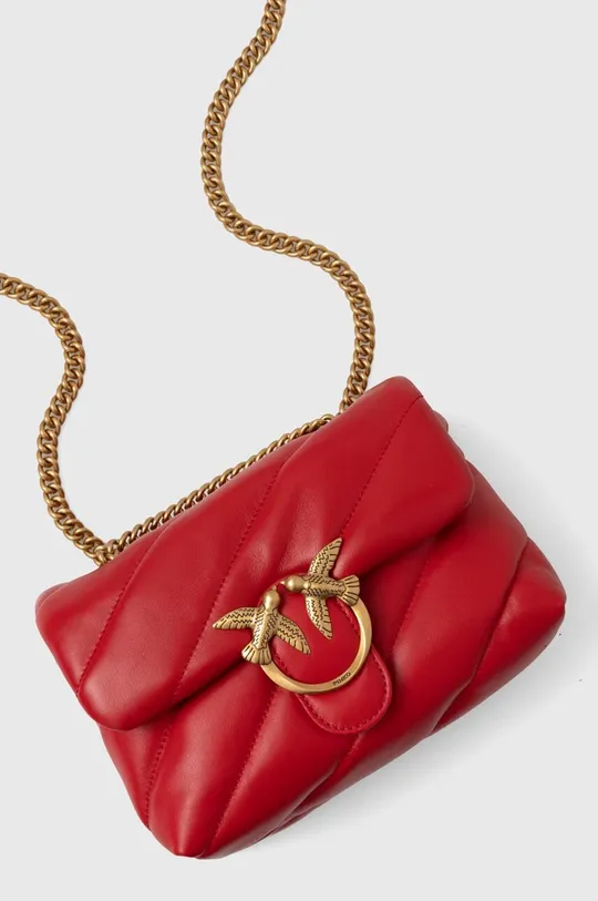 rdeča Usnjena torbica Pinko