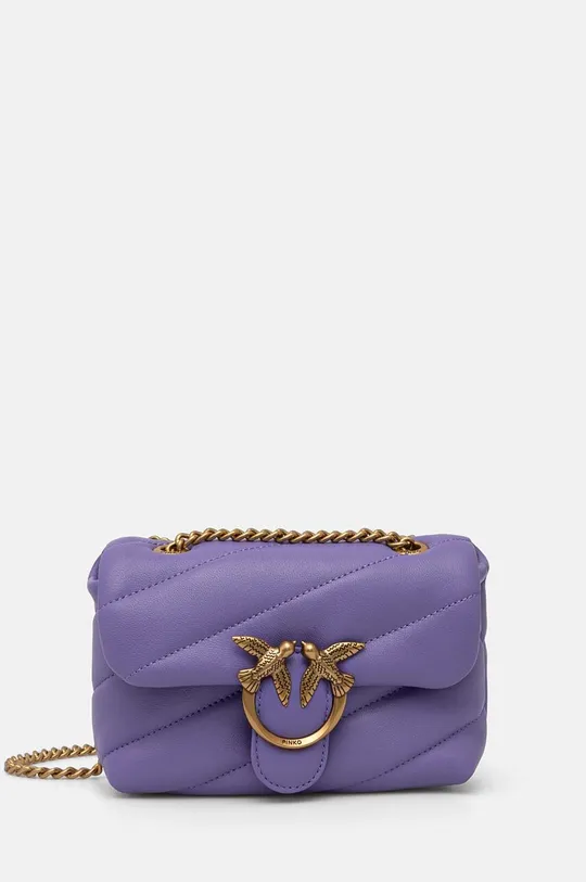 Кожаная сумочка Pinko кожа фиолетовой 100040.A0F2