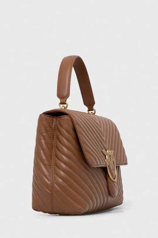 Шкіряна сумочка Pinko коричневий