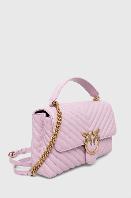 Usnjena torbica Pinko roza