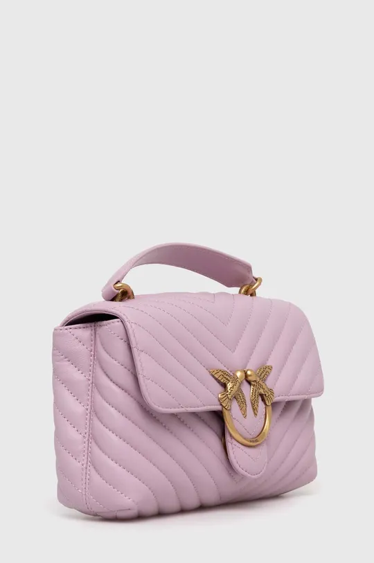 Кожаная сумочка Pinko розовый