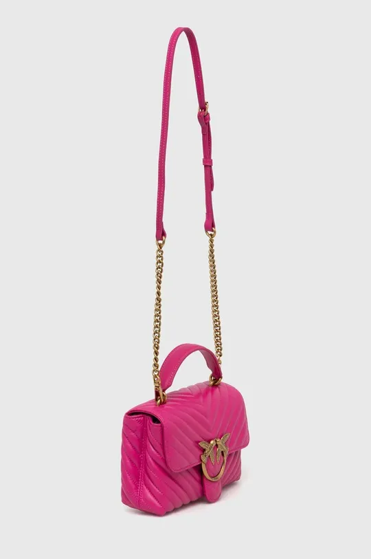Pinko bőr táska rózsaszín