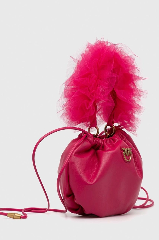 Pinko borsa a mano in pelle violetto