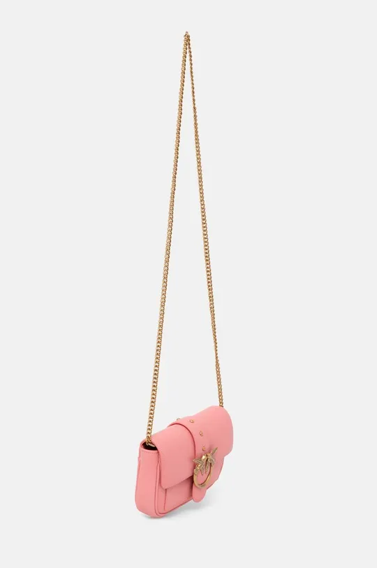 Шкіряна сумочка Pinko 100061.A0F1 рожевий AW24