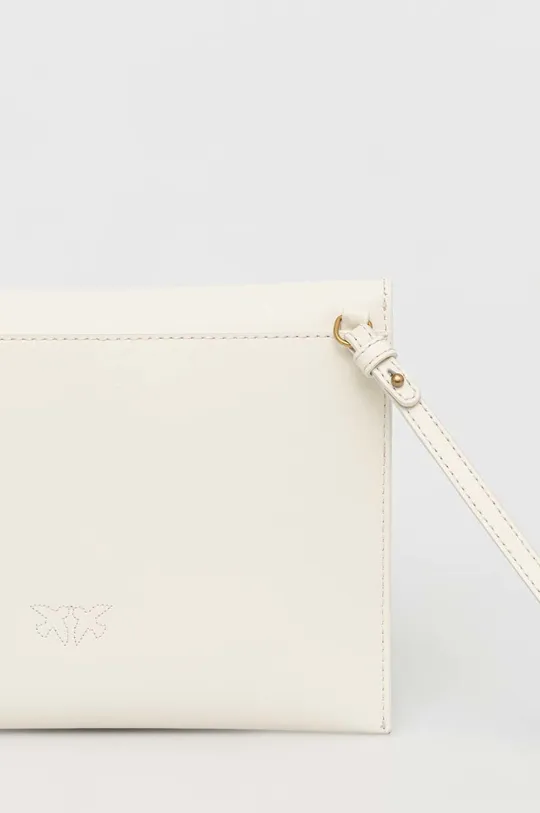 λευκό Δερμάτινη τσάντα ώμου Pinko