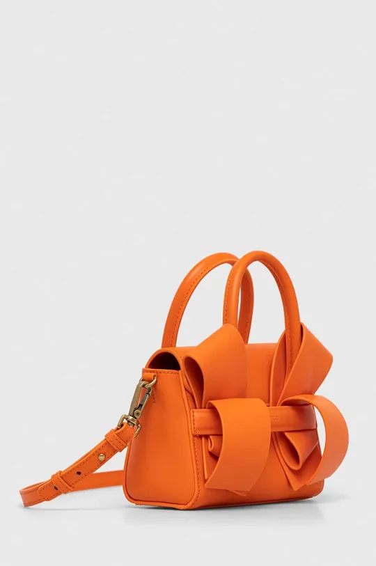 Kožená kabelka Pinko oranžová