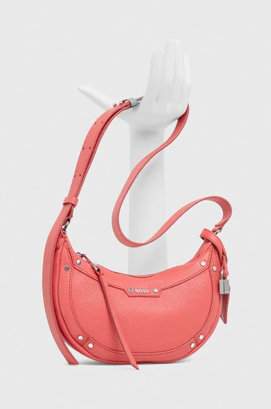 ροζ Δερμάτινη τσάντα BOSS Γυναικεία