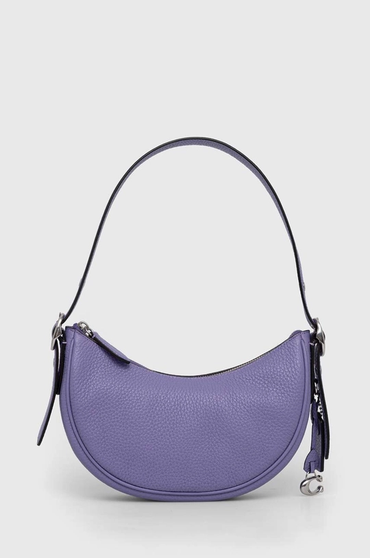 ljubičasta Kožna torba Coach Luna Shoulder Bag Ženski