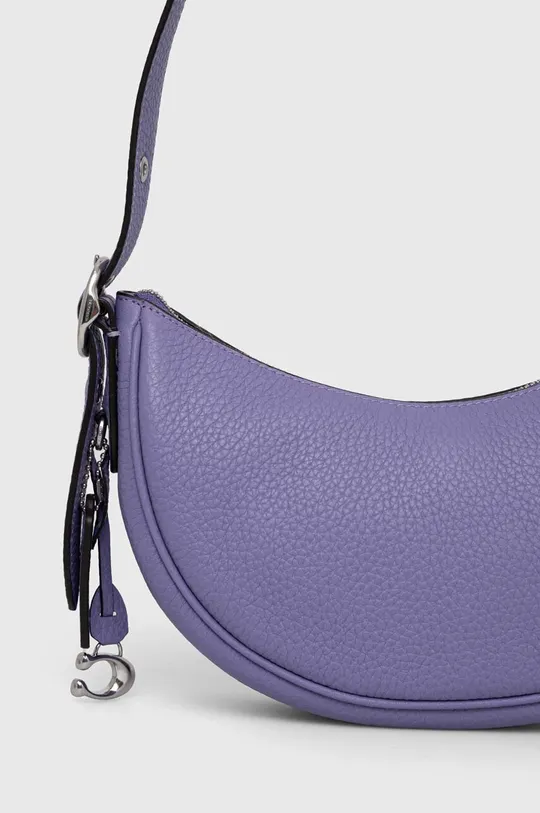 fialová Kožená kabelka Coach Luna Shoulder Bag