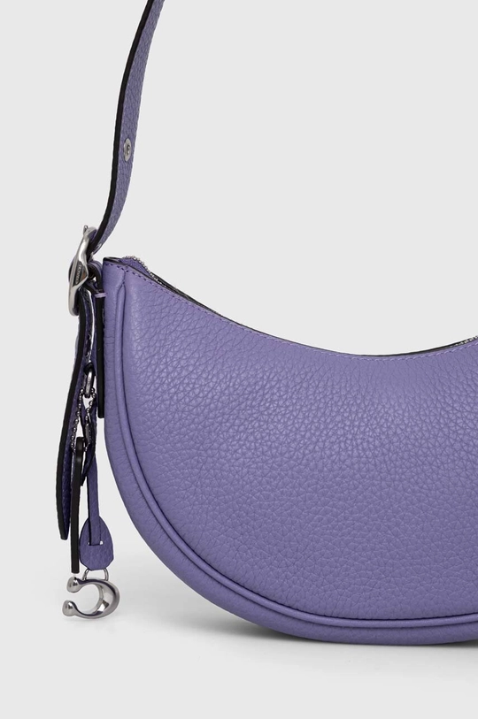 ljubičasta Kožna torba Coach Luna Shoulder Bag