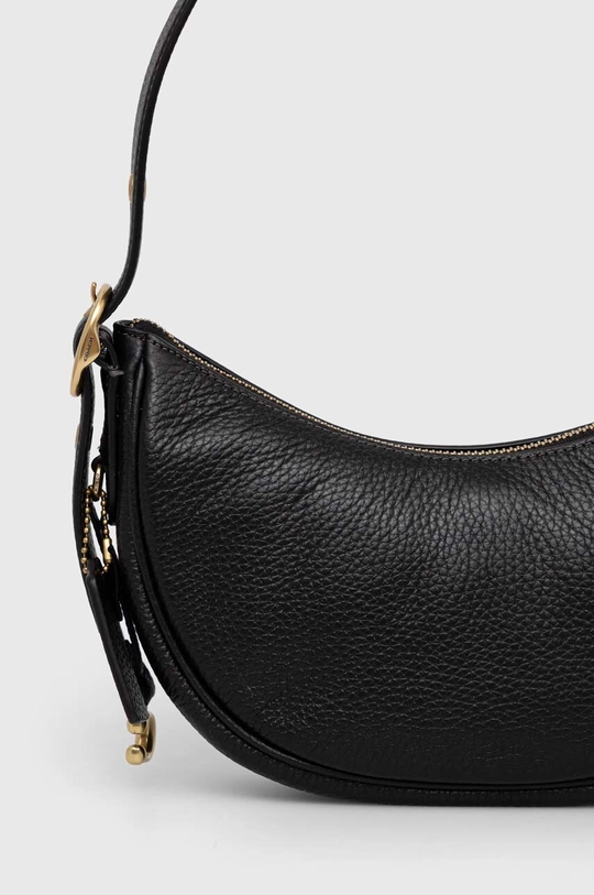 czarny Coach torebka skórzana Luna Shoulder Bag