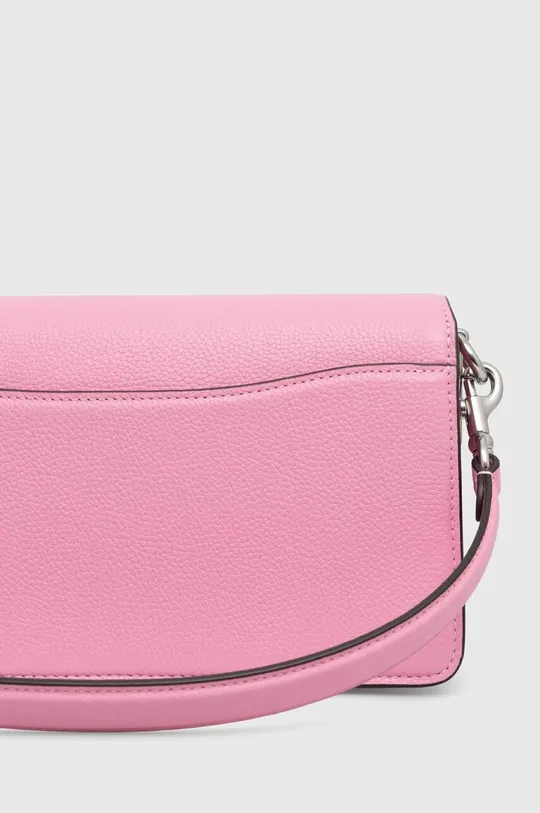 Кожаная сумочка Coach Tabby розовый