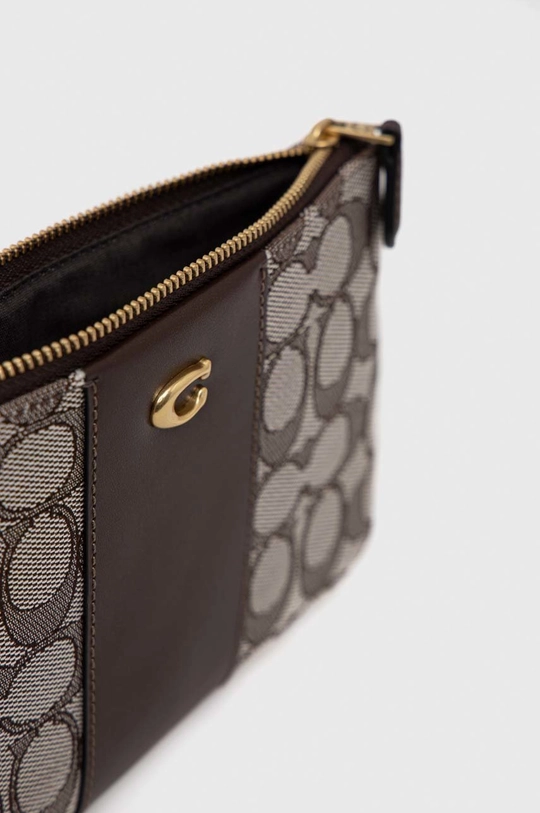 Coach saszetka Small Wristlet Skóra naturalna, Materiał tekstylny