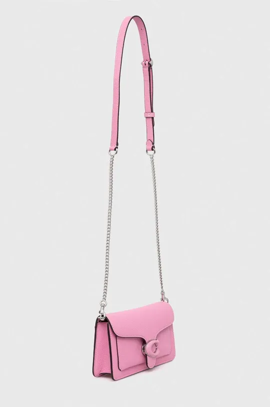 Шкіряна сумочка Coach рожевий