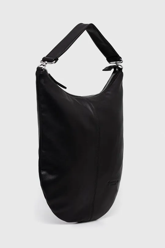 Δερμάτινη τσάντα Marc O'Polo μαύρο