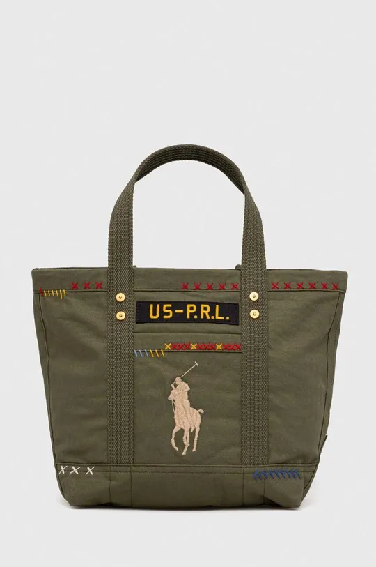 zelena Pamučna torba Polo Ralph Lauren Ženski
