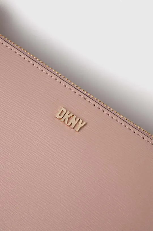 ροζ Δερμάτινη τσάντα DKNY
