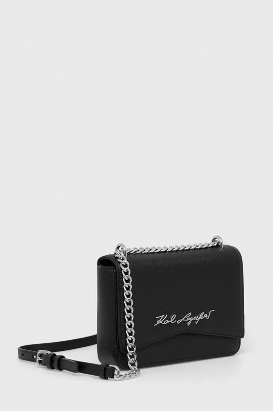 Karl Lagerfeld torebka skórzana czarny