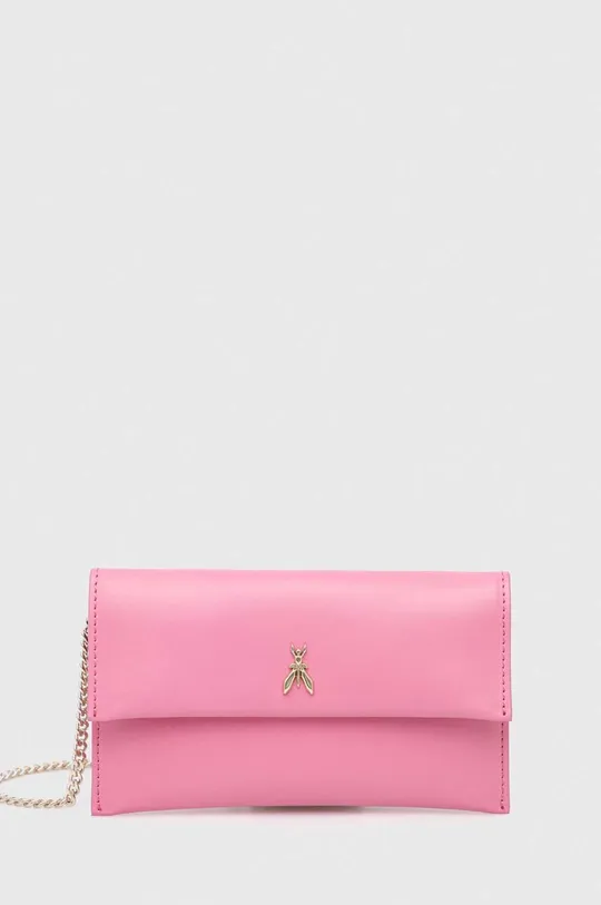 ροζ Δερμάτινη τσάντα ώμου Patrizia Pepe Γυναικεία