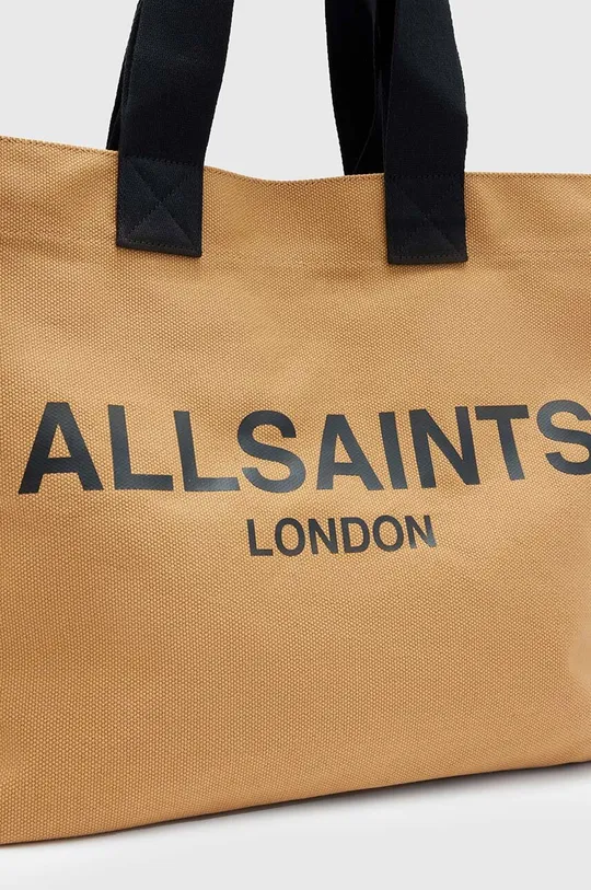 Τσάντα AllSaints ALI CANVAS TOTE Υφαντικό υλικό, Φυσικό δέρμα
