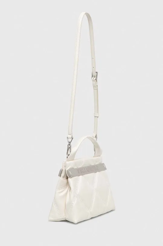 Δερμάτινη τσάντα Karl Lagerfeld λευκό