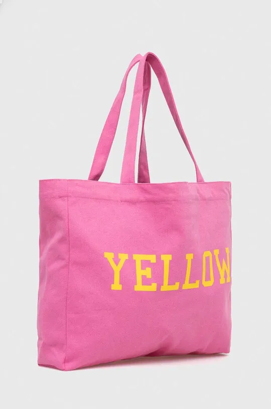 Βαμβακερή τσάντα United Colors of Benetton ροζ