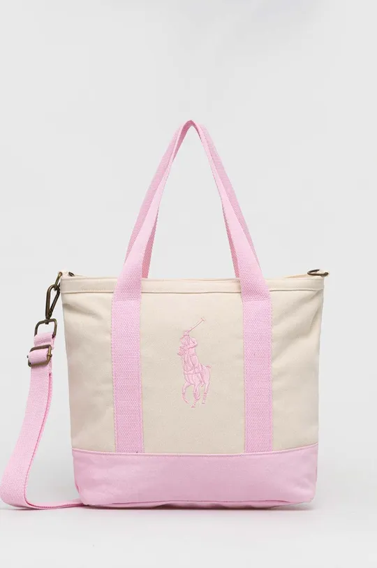 roza Otroška torbica Polo Ralph Lauren Dekliški