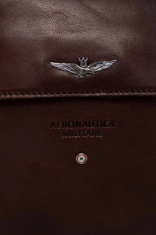 καφέ Δερμάτινο φακελάκι Aeronautica Militare